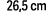 26,5 cm
