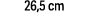 26,5 cm