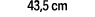 43,5 cm