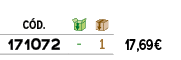 ﻿C D.,￼,￼,﻿PVO,﻿﻿﻿171072﻿,﻿ ﻿,﻿1﻿,﻿﻿17,69€﻿