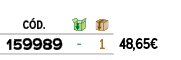 ﻿C D.,￼,￼,﻿PVO,﻿﻿﻿159989﻿,﻿ ﻿,﻿1﻿,﻿﻿48,65€﻿