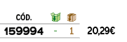 ﻿C D.,￼,￼,﻿PVO,﻿﻿﻿159994﻿,﻿ ﻿,﻿1﻿,﻿﻿20,29€﻿