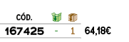 ﻿C D.,￼,￼,﻿PVO,﻿﻿﻿167425﻿,﻿ ﻿,﻿1﻿,﻿﻿64,18€﻿