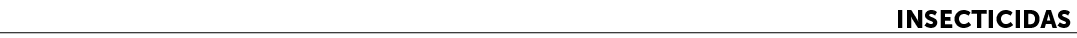 Insecticidas﻿