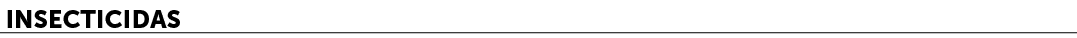 Insecticidas﻿