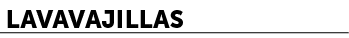 Lavavajillas﻿