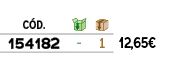 ﻿C D.,￼,￼,﻿PVO,﻿﻿﻿154182﻿,﻿ ﻿,﻿1﻿,﻿﻿12,65€﻿