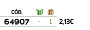 ﻿C D.,￼,￼,﻿,﻿﻿64907﻿,﻿ ﻿,﻿1﻿,﻿﻿2,13€﻿