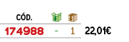﻿C D.,￼,￼,﻿PVO,﻿﻿﻿174988﻿,﻿ ﻿,﻿1﻿,﻿﻿22,01€﻿