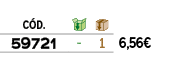 ﻿C D.,￼,￼,﻿PVO,﻿﻿﻿59721﻿,﻿ ﻿,﻿1﻿,﻿﻿6,56€﻿