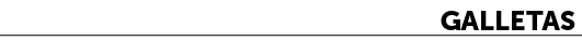 Galletas﻿