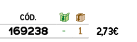 ﻿C D.,￼,￼,﻿PVO,﻿﻿﻿169238﻿,﻿ ﻿,﻿1﻿,﻿﻿2,73€﻿