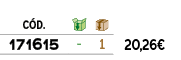 ﻿C D.,￼,￼,﻿PVO,﻿﻿﻿171615﻿,﻿ ﻿,﻿1﻿,﻿﻿20,26€﻿