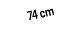 74 cm