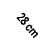 28 cm