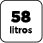 58 litros