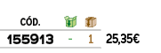 ﻿C D.,￼,￼,﻿PVO,﻿﻿﻿155913﻿,﻿ ﻿,﻿1﻿,﻿﻿25,35€﻿