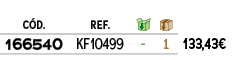 C D.,REF.,￼,￼,﻿,﻿166540﻿,﻿KF10499﻿,﻿ ﻿,﻿1﻿,﻿﻿133,43€﻿
