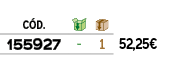 ﻿C D.,￼,￼,﻿PVO,﻿﻿﻿155927﻿,﻿ ﻿,﻿1﻿,﻿﻿52,25€﻿