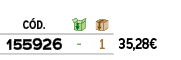 ﻿C D.,￼,￼,﻿PVO,﻿﻿﻿155926﻿,﻿ ﻿,﻿1﻿,﻿﻿35,28€﻿