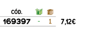 ﻿C D.,￼,￼,﻿PVO,﻿﻿﻿169397﻿,﻿ ﻿,﻿1﻿,﻿﻿7,12€﻿