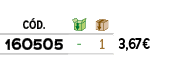 ﻿C D.,￼,￼,﻿PVO,﻿﻿160505﻿,﻿ ﻿,﻿1﻿,﻿﻿3,67€﻿