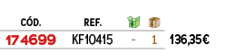 ﻿C D.,REF.,￼,￼,﻿PVO,﻿﻿﻿174699﻿,﻿KF10415﻿, ,1,﻿﻿136,35€﻿