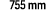 755 mm