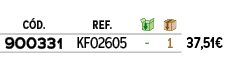 ﻿C D.,﻿REF.,￼,￼,﻿,﻿﻿﻿900331﻿,﻿﻿KF02605﻿,﻿ ﻿,﻿1﻿,﻿﻿37,51€﻿