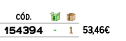 ﻿C D.,￼,￼,﻿PVO,﻿﻿﻿154394﻿,﻿ ﻿,﻿1﻿,﻿﻿53,46€﻿
