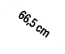 66,5 cm