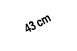 43 cm