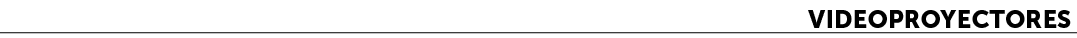 Videoproyectores﻿
