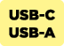 USB C USB A