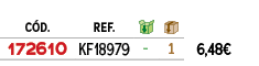 ﻿C D.,﻿REF.,￼,￼,﻿PVO,﻿﻿﻿172610﻿,﻿﻿KF18979﻿,﻿ ﻿,﻿1﻿,﻿﻿6,48€﻿