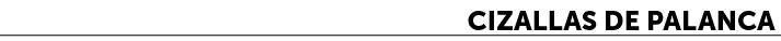 Cizallas de palanca﻿