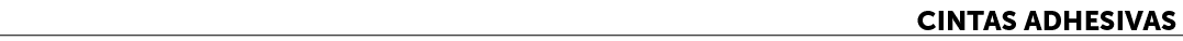 Cintas adhesivas﻿