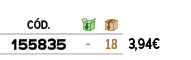 ﻿C D.,￼,￼,﻿PVO,﻿﻿﻿155835﻿,﻿ ﻿,﻿18﻿,﻿﻿3,94€﻿