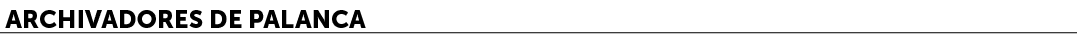 Archivadores de palanca﻿