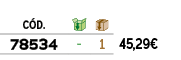 ﻿C D.,￼,￼,﻿PVO,﻿﻿﻿78534﻿,﻿ ﻿,﻿1﻿,﻿﻿45,29€﻿