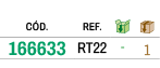 ﻿C D.,﻿REF.,￼,￼,﻿﻿166633﻿,﻿﻿RT22﻿,﻿ ﻿,﻿1﻿