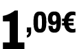 1,09€﻿