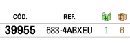 C D.,﻿REF.,￼,￼,﻿39955﻿,﻿﻿683 4ABXEU﻿,﻿1﻿,﻿6﻿