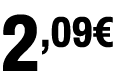 2,09€﻿