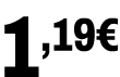 1,19€﻿