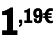 1,19€﻿
