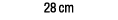 28 cm