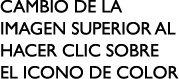 Cambio de la imagen superior al hacer clic sobre el icono de color