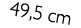 49,5 cm